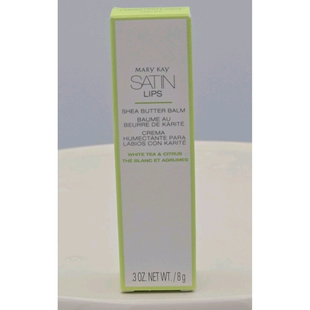 New Mary‎ Kay Satin Lips White Tea & Citrus Shea Butter Balm .3 oz.